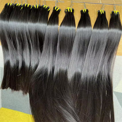 0.2kg Remy Hair Bone Straight And Curly Raw Περουβιανές Ινδικές Διεύρυνσεις Μαλλιών