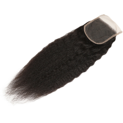 Χωρίς χύσιμο Remy Hair Kinky Straight Lace Closure για Straight Kinky Hair Επέκτασης