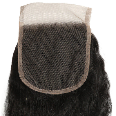 Χωρίς χύσιμο Remy Hair Kinky Straight Lace Closure για Straight Kinky Hair Επέκτασης