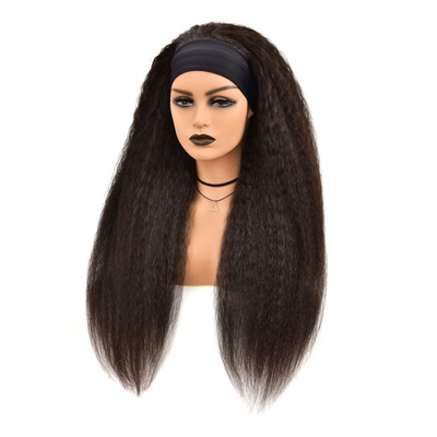 Ελβετικό δαντέλο βασικό υλικό Remy Hair Grade Human Straight Hair Headband Peric για μαύρες γυναίκες