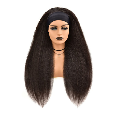 Ελβετικό δαντέλο βασικό υλικό Remy Hair Grade Human Straight Hair Headband Peric για μαύρες γυναίκες