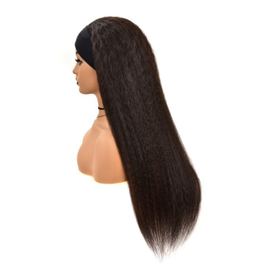Ελβετικό δαντέλο βασικό υλικό Remy Hair Grade Human Straight Hair Headband Peric για μαύρες γυναίκες