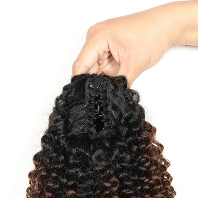 100% Κορυφαία ανθρώπινη τρίχα BSM Afro Curly Ponytail Hair Bundles 18 έως 20 ίντσες Ombre T1B/4/27