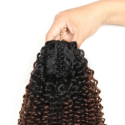 100% Κορυφαία ανθρώπινη τρίχα BSM Afro Curly Ponytail Hair Bundles 18 έως 20 ίντσες Ombre T1B/4/27