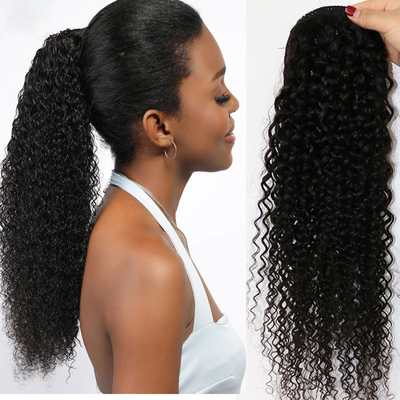 Προσαρμοσμένο Body Wave Wrap μαύρο μαλλί με πλεονέκτημα χωρίς ρίψη και μπλέξιμο
