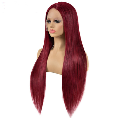 250g-450g Custom Logo Straight Lace Front Human Hair Wig με καπέλο Μέγεθος Μέσο μέγεθος