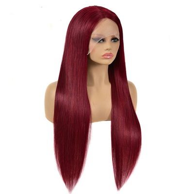 250g-450g Custom Logo Straight Lace Front Human Hair Wig με καπέλο Μέγεθος Μέσο μέγεθος