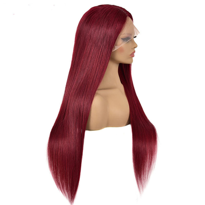 250g-450g Custom Logo Straight Lace Front Human Hair Wig με καπέλο Μέγεθος Μέσο μέγεθος