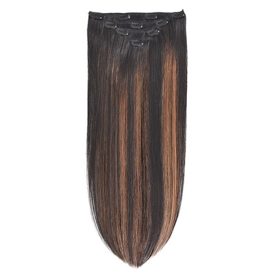Virgin Highlight Remy Hair Clip In Extensions 7-9 κομμάτια για φυσικά πραγματικά ωμά μαλλιά
