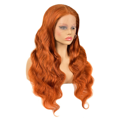 Remy Hair Top Grade Βραζιλιάνος 13*4 Highlight Περούκα με χρώμα τζίντζερ HD Δαντέλα Μπροστά
