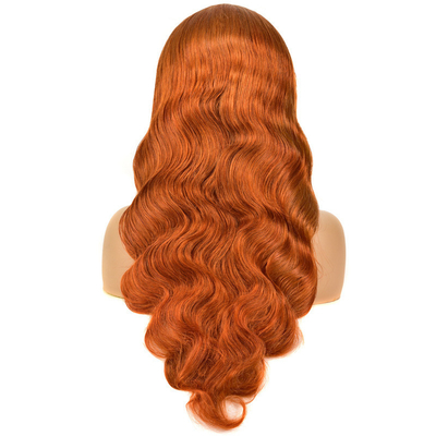 Remy Hair Top Grade Βραζιλιάνος 13*4 Highlight Περούκα με χρώμα τζίντζερ HD Δαντέλα Μπροστά