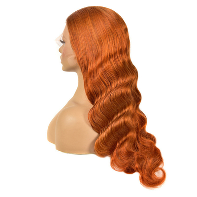 Remy Hair Top Grade Βραζιλιάνος 13*4 Highlight Περούκα με χρώμα τζίντζερ HD Δαντέλα Μπροστά