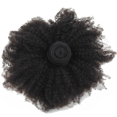 12 Α βαθμός 1B φυσικό χρώμα Remy Raw Virgin Βραζιλία Αφρο-Κίνκι Κουρλοκέφαλα Κλιπ-ιν μαλλιά