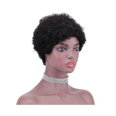 Βραζιλιάνικα μαλλιά Pixie Cut Short Virgin Hair Wigs για Μαύρες Γυναίκες 100% Top Human Hair