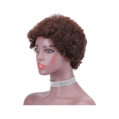 Βραζιλιάνικα μαλλιά Pixie Cut Short Virgin Hair Wigs για Μαύρες Γυναίκες 100% Top Human Hair