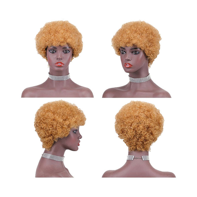 Βραζιλιάνικα μαλλιά Pixie Cut Short Virgin Hair Wigs για Μαύρες Γυναίκες 100% Top Human Hair