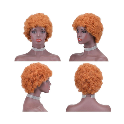 Βραζιλιάνικα μαλλιά Pixie Cut Short Virgin Hair Wigs για Μαύρες Γυναίκες 100% Top Human Hair