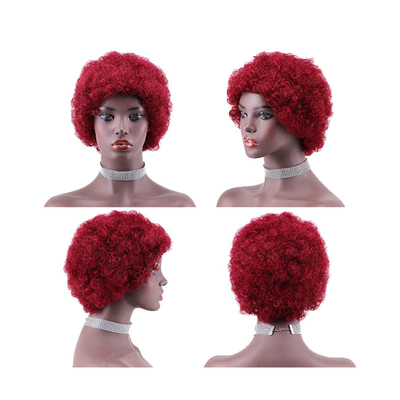 Βραζιλιάνικα μαλλιά Pixie Cut Short Virgin Hair Wigs για Μαύρες Γυναίκες 100% Top Human Hair