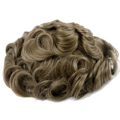 Εβραϊκό Custom 150 Density Remy Human Hair Toppers με ενέσιμη βάση δέρματος