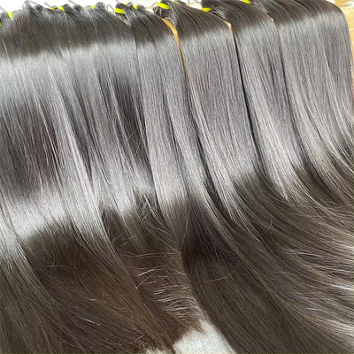 0.2kg Remy Hair Bone Straight And Curly Raw Περουβιανές Ινδικές Διεύρυνσεις Μαλλιών