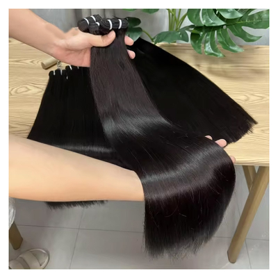 0.2kg Remy Hair Bone Straight And Curly Raw Περουβιανές Ινδικές Διεύρυνσεις Μαλλιών