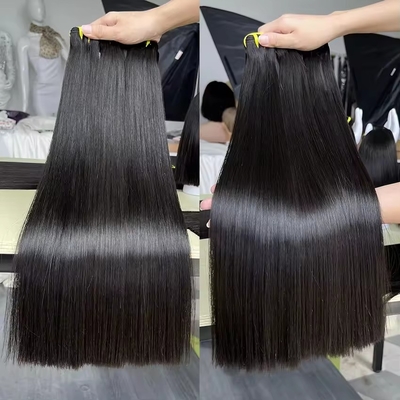 0.2kg Remy Hair Bone Straight And Curly Raw Περουβιανές Ινδικές Διεύρυνσεις Μαλλιών