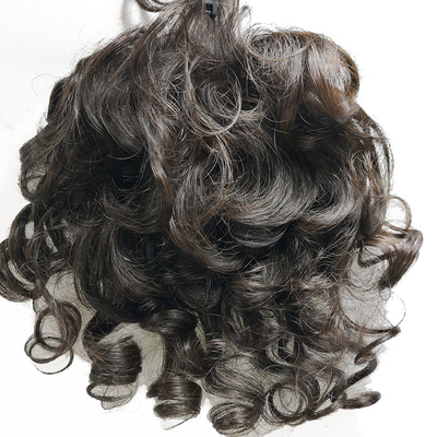 Πλήρης κάλυψη και στυλ σγουροκέφαλο Remy hair toppers με φυσικά ανθρώπινα μαλλιά της Βραζιλίας