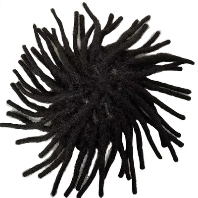 Remy Hair Full Swiss Lace Base Dreadlock Toupee 60% πυκνότητα Ανθρώπινα μαλλιά για άνδρες