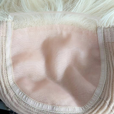 6x6 Handtipped Topper Free Part Silk Top Base Πλατινένιο ξανθό κλιπ σε Τούπι για εξατομικευμένο κατασκευή