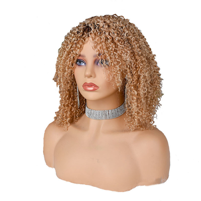 250% πυκνότητα Afro Kinky Short Curly Pixie Κόψτε ανθρώπινες τρίχες περούκες για μαύρες γυναίκες από πάνω