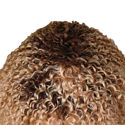 250% πυκνότητα Afro Kinky Short Curly Pixie Κόψτε ανθρώπινες τρίχες περούκες για μαύρες γυναίκες από πάνω