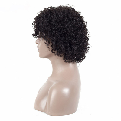 250% πυκνότητα Afro Kinky Short Curly Pixie Κόψτε ανθρώπινες τρίχες περούκες για μαύρες γυναίκες από πάνω