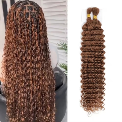 Χαλαρά βαθύ κύμα υγρό και κυματιστό Boho ανθρώπινο πλέξιμο ωμά μαλλιά χύδημα για επιτυχημένες συμφωνίες