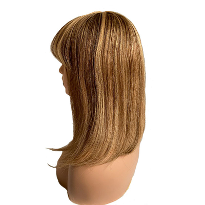 Χωρίς κόλλα Bob περούκες 100% Remy ανθρώπινα μαλλιά Κανένα δαντέλα Μπροστά P4/27 Βραζιλία ευθεία