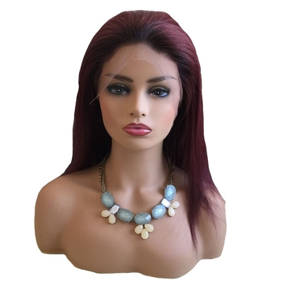 100% ανθρώπινα μαλλιά Βραζιλία 99J Ombre Full Lace Perig Ελβετία 360 Lace Μπροστά 10-24 ίντσες Διαφανής HD