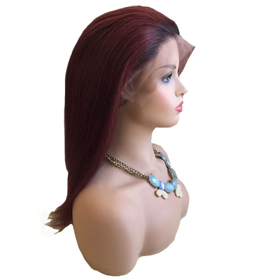 100% ανθρώπινα μαλλιά Βραζιλία 99J Ombre Full Lace Perig Ελβετία 360 Lace Μπροστά 10-24 ίντσες Διαφανής HD