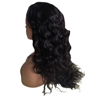 Φυσικό μαύρο ακατέργαστο παρθένο Remy Full Lace Χειροδεμένες περούκες με μαλλιά Bangs Παρουκάδες πωλητές