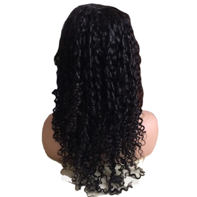Φυσικό μαύρο ακατέργαστο παρθένο Remy Full Lace Χειροδεμένες περούκες με μαλλιά Bangs Παρουκάδες πωλητές